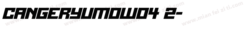 CangErYuMoW04 2字体转换